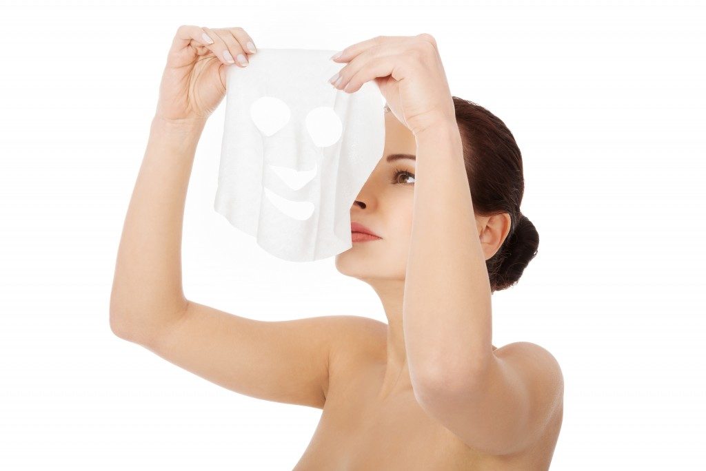 a collagen mask