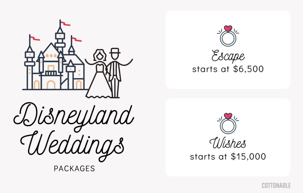 Disneyland Wedding packages and price