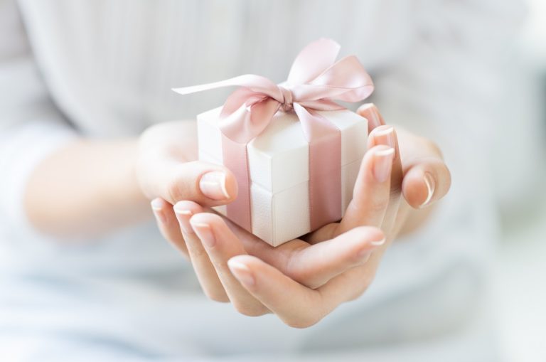 close up photo of a gift box