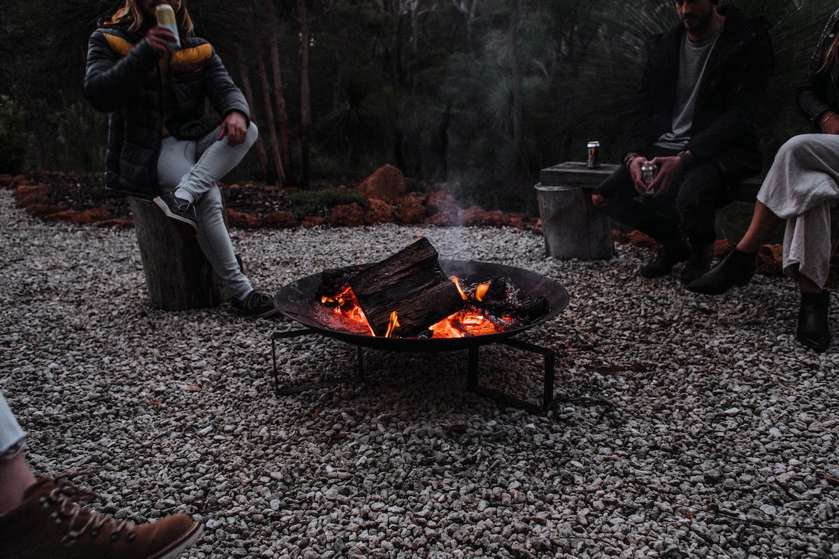 outdoor campfire